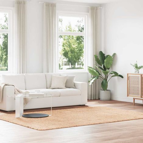Teppich Shaggy Hochflor NAVARRA Beige 200x290 cm Polyester