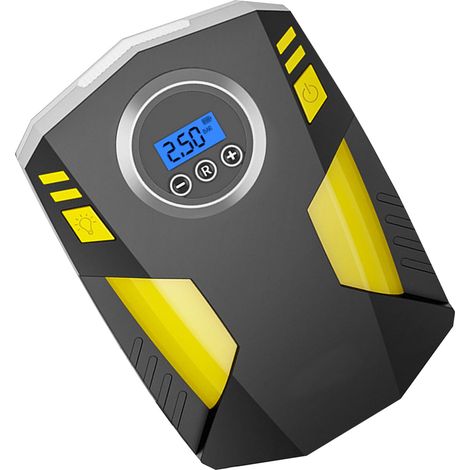 Gonfleur de pneus électrique portable 12 V avec affichage numérique, gonfleur de pneus de voiture multifonctionnel (échantillon non disponible, en cours de développement) (Exclusivité Mexique) (1/5)