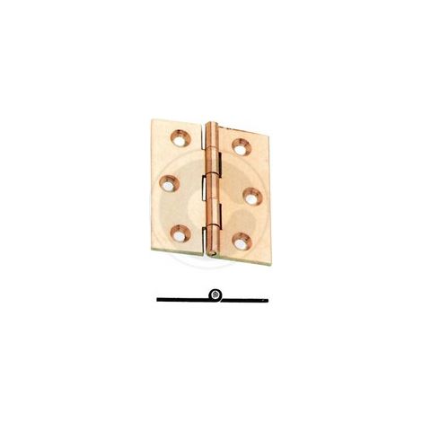 CERNIERA FRESATA PIANA O. BRONZATO GR.60X50. Prezzo per 1 pezzo. (1/2)