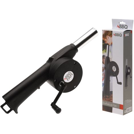 Ventola ravviva fiamma per barbecue camino brace campeggio cm.18 (1/3)