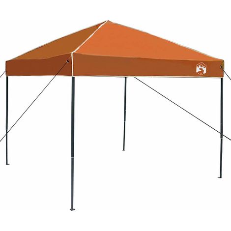 Tente à abri Orange 243 x 243 x 251 cm tissu (1/5)