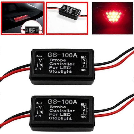 Contrôleur de clignotement de feu stop LED pour voiture GS-100A (1/5)