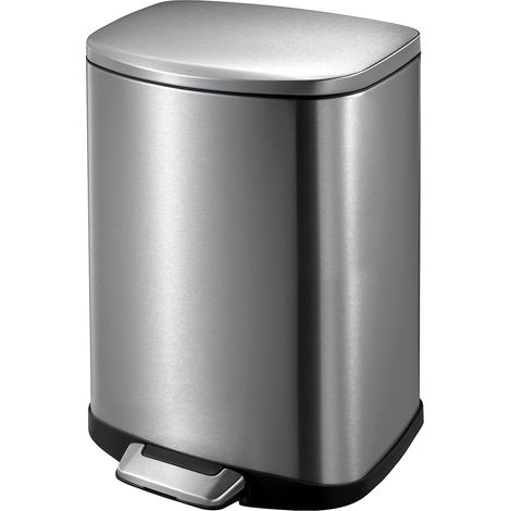 EKO, Collecteur de déchets à pédale, en inox, capacité 20 l,