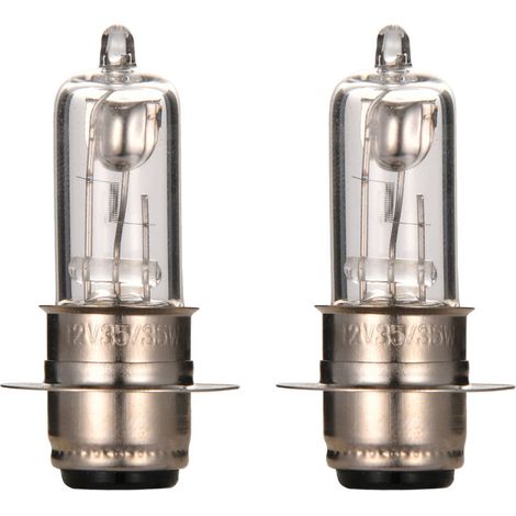 Motorrad-Scheinwerferlampe P15D 12V 35W Halogen, 2er-Pack, kompatibel mit Motorrad-Scheinwerfern und Fernlicht, Original-Ersatzteil. (1/4)