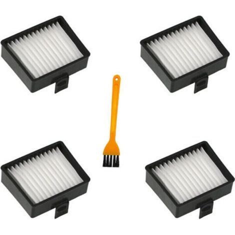 4 pièces Filtres plissé plat For Ryobi P712 P713 P714K aspirateur manuel,avec brosse de nettoyage (1/5)