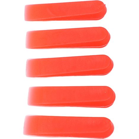 1000 cales de nivellement pour carrelage de 5 mm (0,2 po) en PE rouge résistant à l'usure, pour la décoration (1/5)