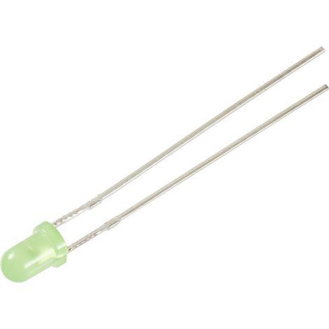 TRU COMPONENTS LED bedrahtet Grün Rund 3 mm 1560 mcd 30 ° 12 mA 5 V (1/3)