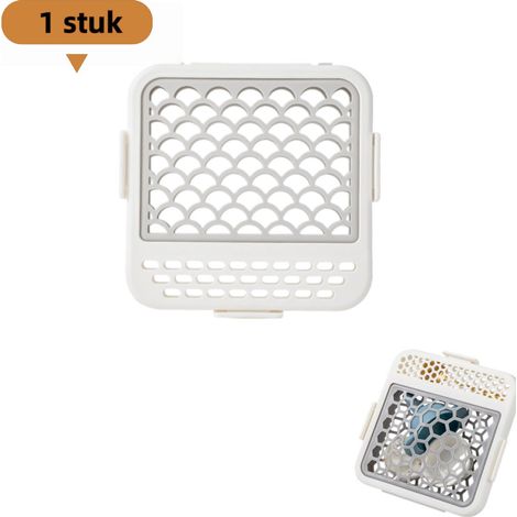 1 pièce Panier de lavage blanc pour petits objets compatible lave-vaisselle, pour couvercles, ustensiles, moules et cuillères (1/5)