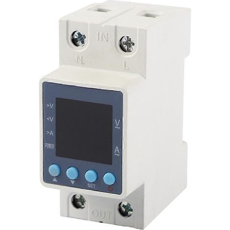 Protection multifonctionnelle contre les surtensions et les sous-tensions 120 V CA 63 A, relais de courant et de tension réglable avec affichage LED (1/5)