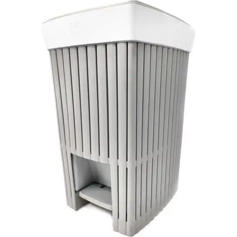 Pattumiera a Pedale Per Bagno Linea Doga da 6LT Ghiaccio Bidoncino Bagno