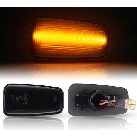 KIT 2 INDICATORI DI DIREZIONE LATERALI A LED COMPATIBILE CON FIAT SCUDO I, ULYSSE I LANCIA ZETA , VETRO FUME (1/5)