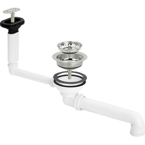 Ablaufventilset 7139.153 in Kunststoff weiss