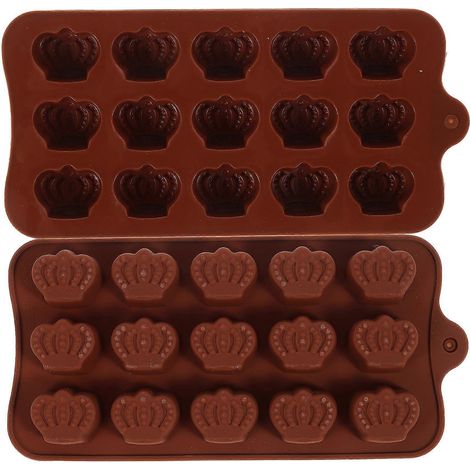 Lot de 2 moules en silicone multi-usages pour la pâtisserie, au design créatif et aux formes originales, parfaits pour le chocolat.-21.00X10.50X2.00CM (1/4)