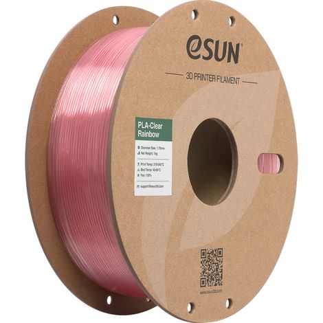 Filamento per stampa 3D esun pink crystal PLA 1.75mm 1kg