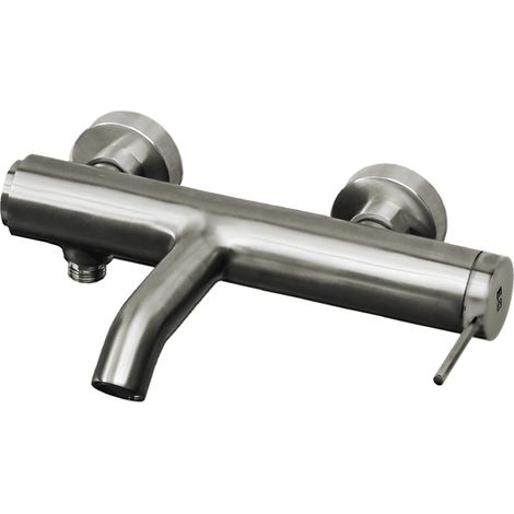 Essebagno Luisa Mechanische Wannenarmatur gebürsteter Edelstahl