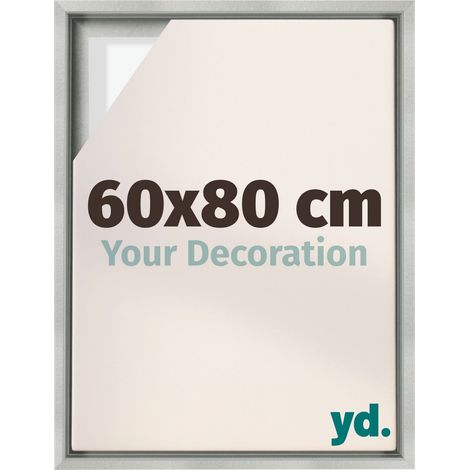 Your Decoration - Cadre flottant - Argent Mat - Cadre en caisse américaine pour toile sur chassis - MDF - Lyon (1/5)