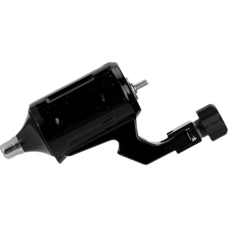 Machine à tatouer rotative en alliage d'aluminium, moteur puissant, outil gun avec interface RCA, noir (1/5)