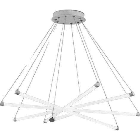 Lampadario a led ultra moderno 55 watt lampada a sospensione a raggi luce naturale 4000k (1/5)