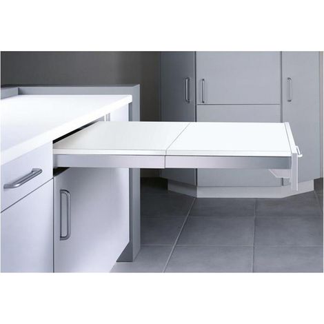 TopFlex Ausziehtisch-Beschlag, inklusiv Tischplatte, für 60 cm Schrank (1/2)