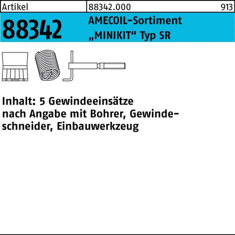 Gewindereparatursortiment R 88342 Minikit M5 Stahl 1 Stück AMECOIL (1/2)