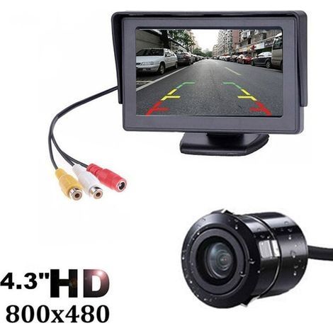 Kit de caméra de recul sans fil 4.3 pouces – Moniteur LCD HD 140° – Étanche IP68 – Compatible tous véhicules jusqu'à 23 pieds (1/5)