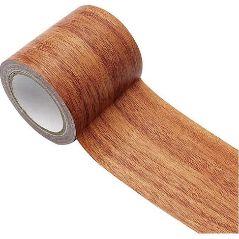 Ruban Adhésif Imitation Grain de Bois, 5,7cm x 4,57m, Marron, Ruban de Réparation de Meuble, Imperméable pour Réparation Rayures Stratifié (1/5)