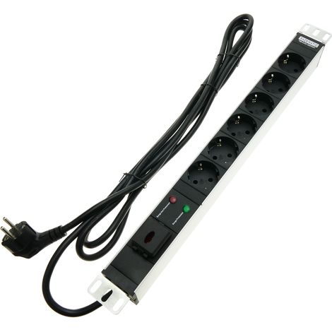 RackMatic - Multiprise 6 prises pour rack 19'' avec interrupteur et parafoudre RackMatic (1/5)