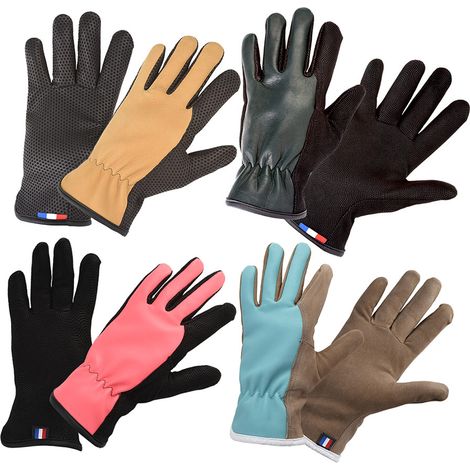 Gants de protection en cuir FRENCHIE Jardinage - Taille 7 - Rostaing