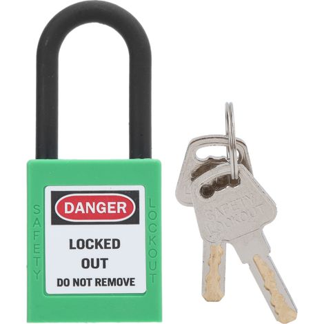 Ortviai Cadenas de sécurité en nylon de 38mm avec 2 clés, isolant et résistant aux températures extrêmes