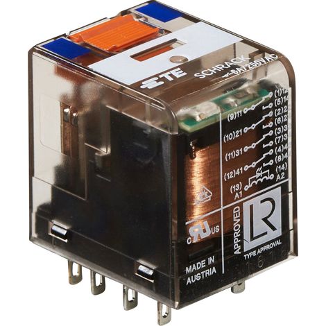 TE Connectivity PT570L24 Industrierelais Nennspannung: 24 V/DC  4 Wechsler  1 St.