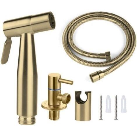 BUNTHAUS Douchette WC Vaporisateur Bidet Pulvérisat 150 cm,couleur or,de (1/4)