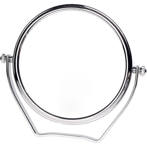 Miroir de maquillage grossissant 10x, compact sur pied de 6 pouces, chrome, 15,3 cm (1/5)