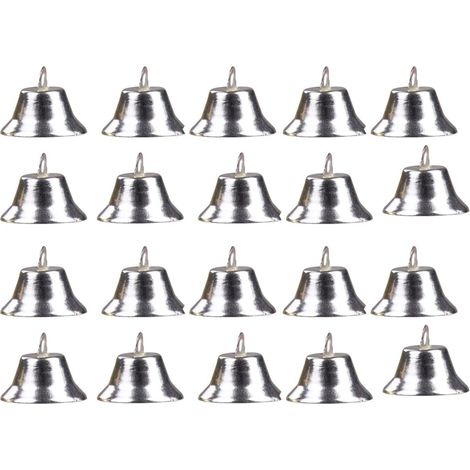 Petites cloches de Noël dorées - Cloches de Noël de carnaval - Pour décoration et bijoux DIY - 10 pièces - Fêtes et mariages dorés (1/5)