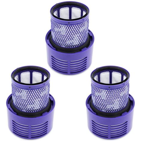 Lot de 3 filtres de rechange pour aspirateurs robots Dyson série V10 (V10 Absolute, Animal, Total Clean, Motörhead, SV12), remplace la référence DY-969082-01 (1/5)