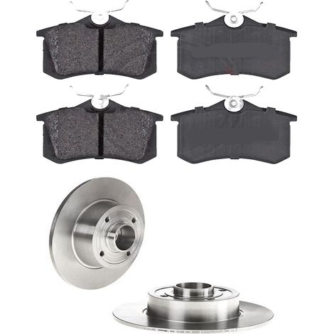 KIT FRENI POSTERIORI compatibile con RENAULT MODUS / GRAND MODUS (F/JP0) - DISCHI + PASTIGLIE OEM: P 68 024 / 17542 , 17542C /SOSTITUZIONE DIRETTA/BASSA POLVERE/SILENZIOSO (1/5)