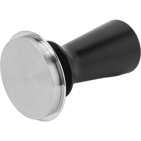 Kaffeetamper aus Edelstahl, Drucktamper, benutzerfreundliches Zubehör für Kaffeemaschinen, schwarz, 53 mm (1/5)