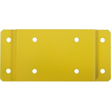 Plaque de fixation murale - jaune colza - RAL 1021