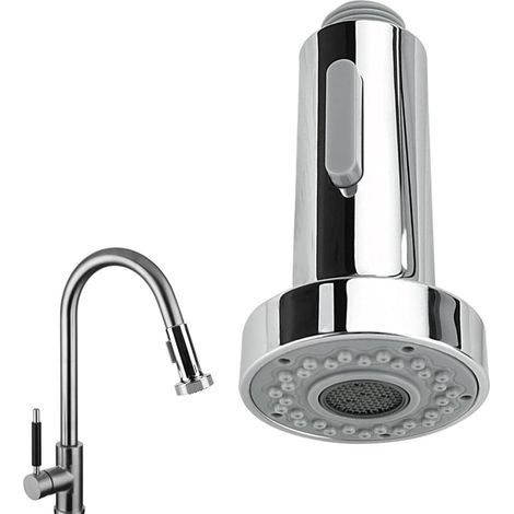 Kitchen faucet spray head, replacement part, faucet spray accessory, for kitchen sink, 2-function pull-out faucet spray head, 1/2 inch (1/5)
