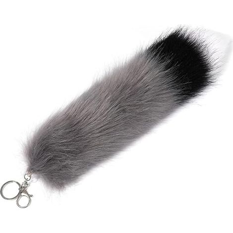 Porte-clés queue en fausse fourrure peluche, pendentif femme, porte-clés voiture, ornement de sac