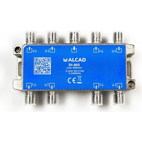 ALCAD - 9060101 - REPARTITEUR TELEVISION 1 ENTREE 6 SORTIES