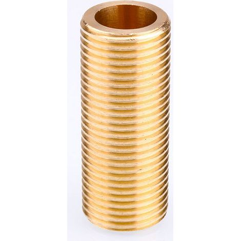 Tube Fileté Laiton Brut à Visser - Filetage Mâle 20 - Longueur 10cm (1/3)