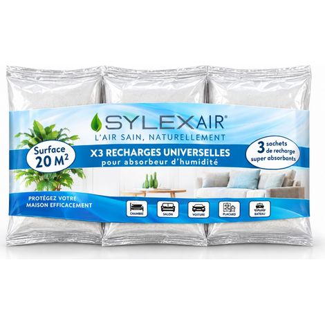PACK x3recharges sachet 450g pour absorbeur d'humidité