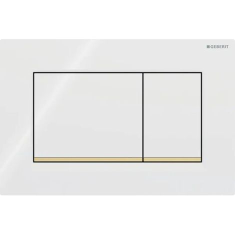 Geberit Sigma30 - Sigma30 actuator plate, white/gold 115.883.KK.1 (1/4)