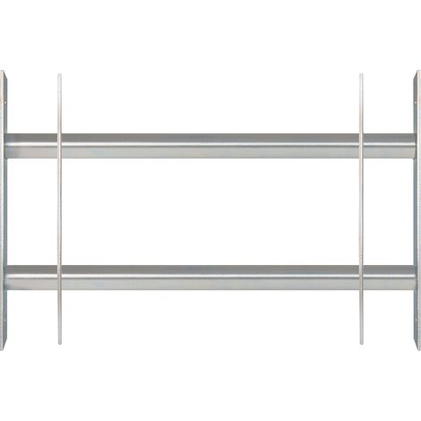 Alberts 563677 Inferriata per finestre Secorino Basic, estendibile per finestre esterne, griglia antieffrazione, zincata blu, 300 x 500-650 mm (1/5)
