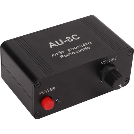 Mini-Stereo-Audio-Vorverstärker mit Rauschunterdrückungsschaltung, Gehäuse aus Aluminiumlegierung, Kopfhörerverstärker (1/5)