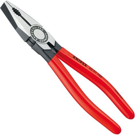 KNIPEX 03 01 180 SB Pinza universale rivestiti in resina sintetica atramentata nera 180 mm