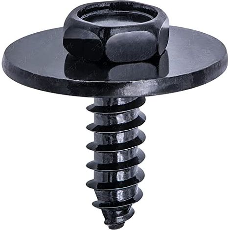 Lot de 50 vist阾e hexagonale M4,8-1,61 x 16 mm pour enjoliveur de roue BMW Enjoliveur de sous-plancher Rev阾ement de protection arri鑢e (1/5)