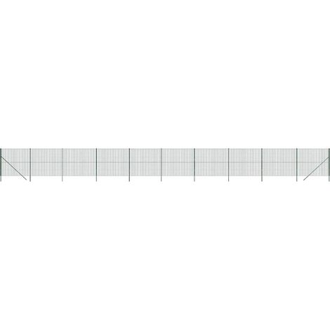 Maison Exclusive - Maschendrahtzaun Grün 1,6x25 m Verzinkter Stah