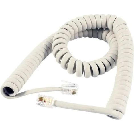 Cavo Telefonico Spiralato 2Mt Elettrocanali ( Elettrocanali Cod. Eck42103 )