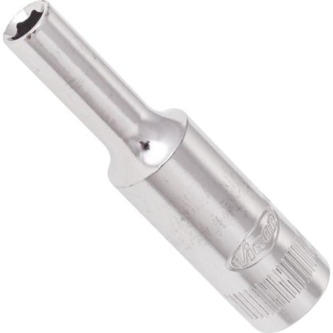 VIGOR Steckschlüssel-Einsatz lang V2533N Vierkant hohl 6,3 mm (1/4 Zoll) Außen-Sechskant Profil 4 (1/2)